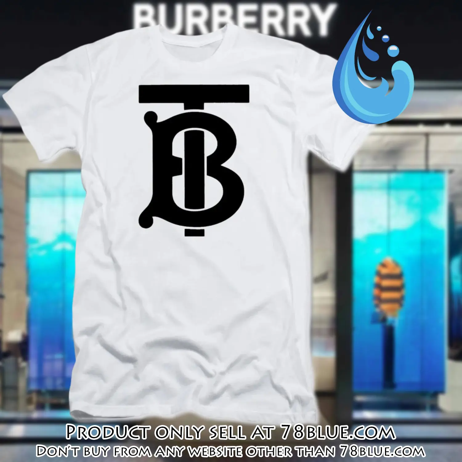 Burberry logo white luxury brand tshirt gift for men women special gift 78b0902499